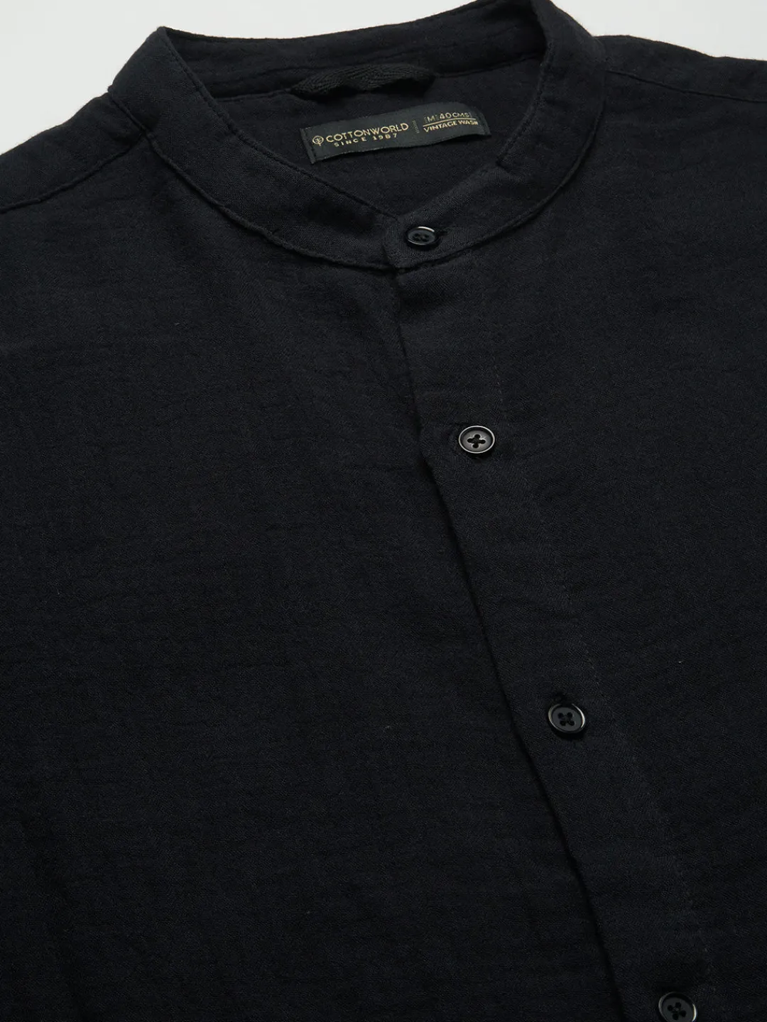 Women Cottonworld Solid | Solid^Men's 100% Cotton Loose Fit Shirt