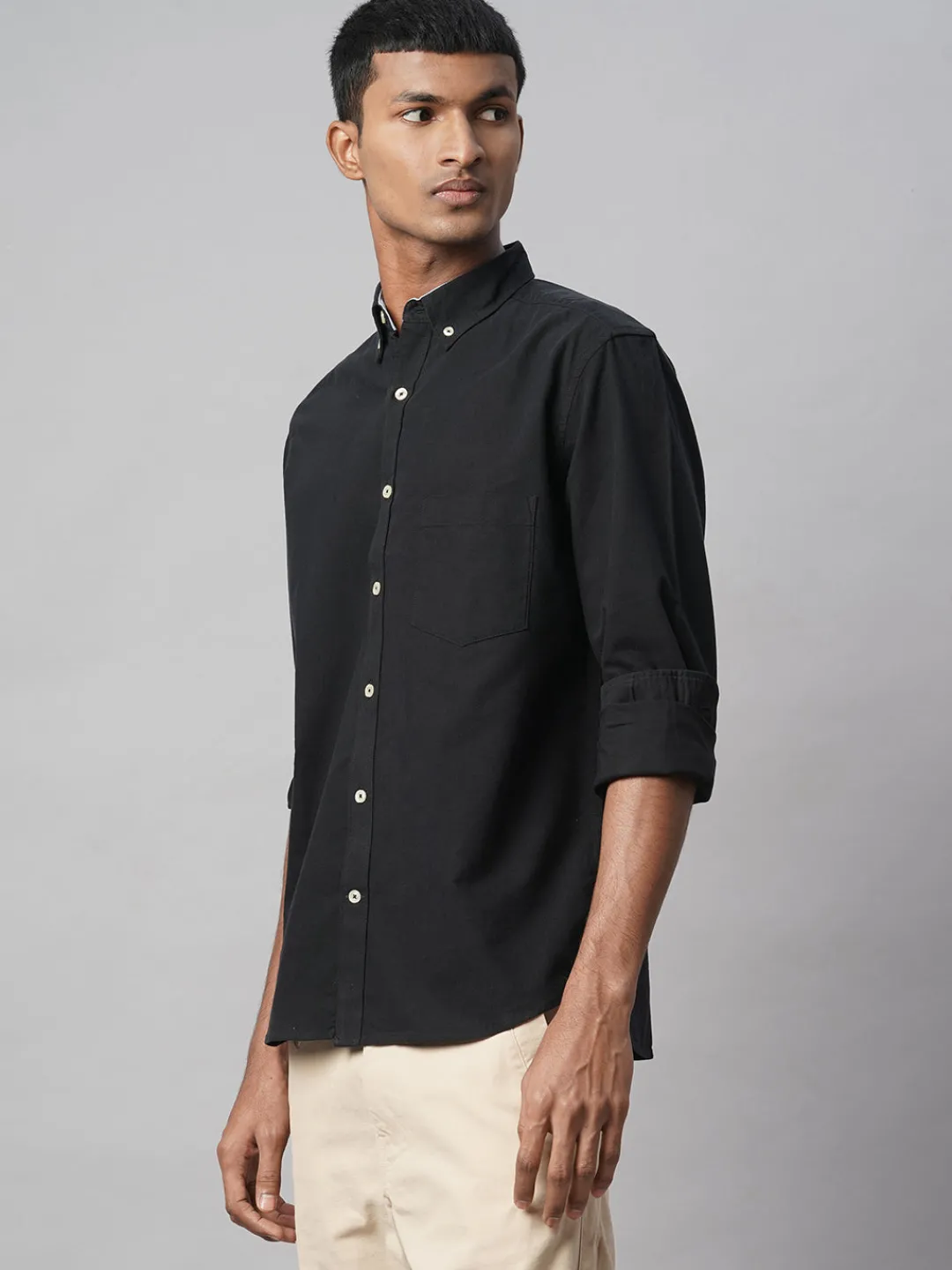 Women Cottonworld Solid | Solid^Men's 100% Cotton Regular Fit Shirt