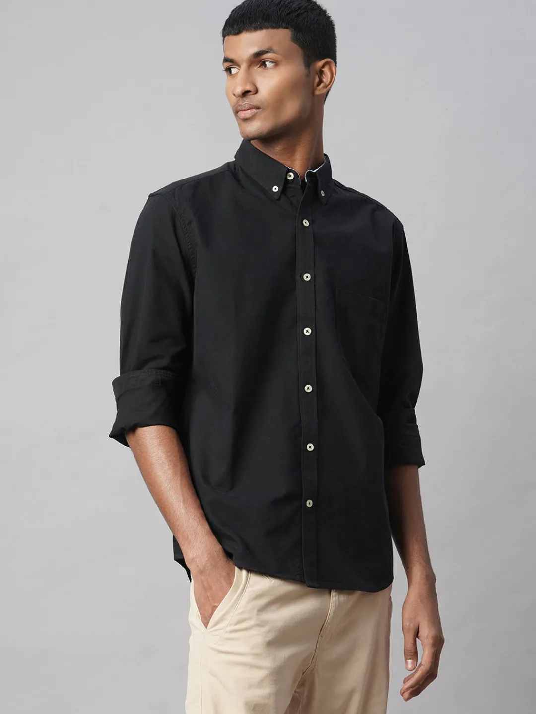 Women Cottonworld Solid | Solid^Men's 100% Cotton Regular Fit Shirt