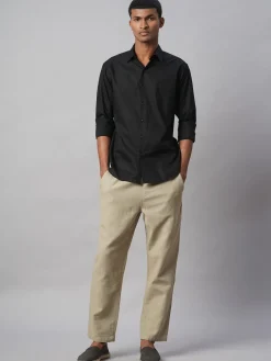 Women Cottonworld Solid | Solid^Men's 100% Cotton Slim Fit Shirt