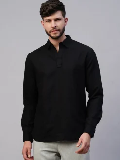 Women Cottonworld 100% Linen Shirts | 100% Linen Shirts^Men's 100% Linen Regular Fit Kurta Shirt