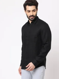 Women Cottonworld 100% Linen Shirts | 100% Linen Shirts^Men's 100% Linen Regular Fit Shirt