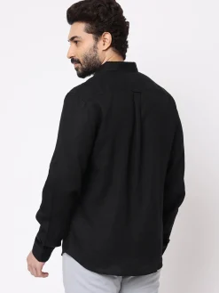 Women Cottonworld 100% Linen Shirts | 100% Linen Shirts^Men's 100% Linen Regular Fit Shirt