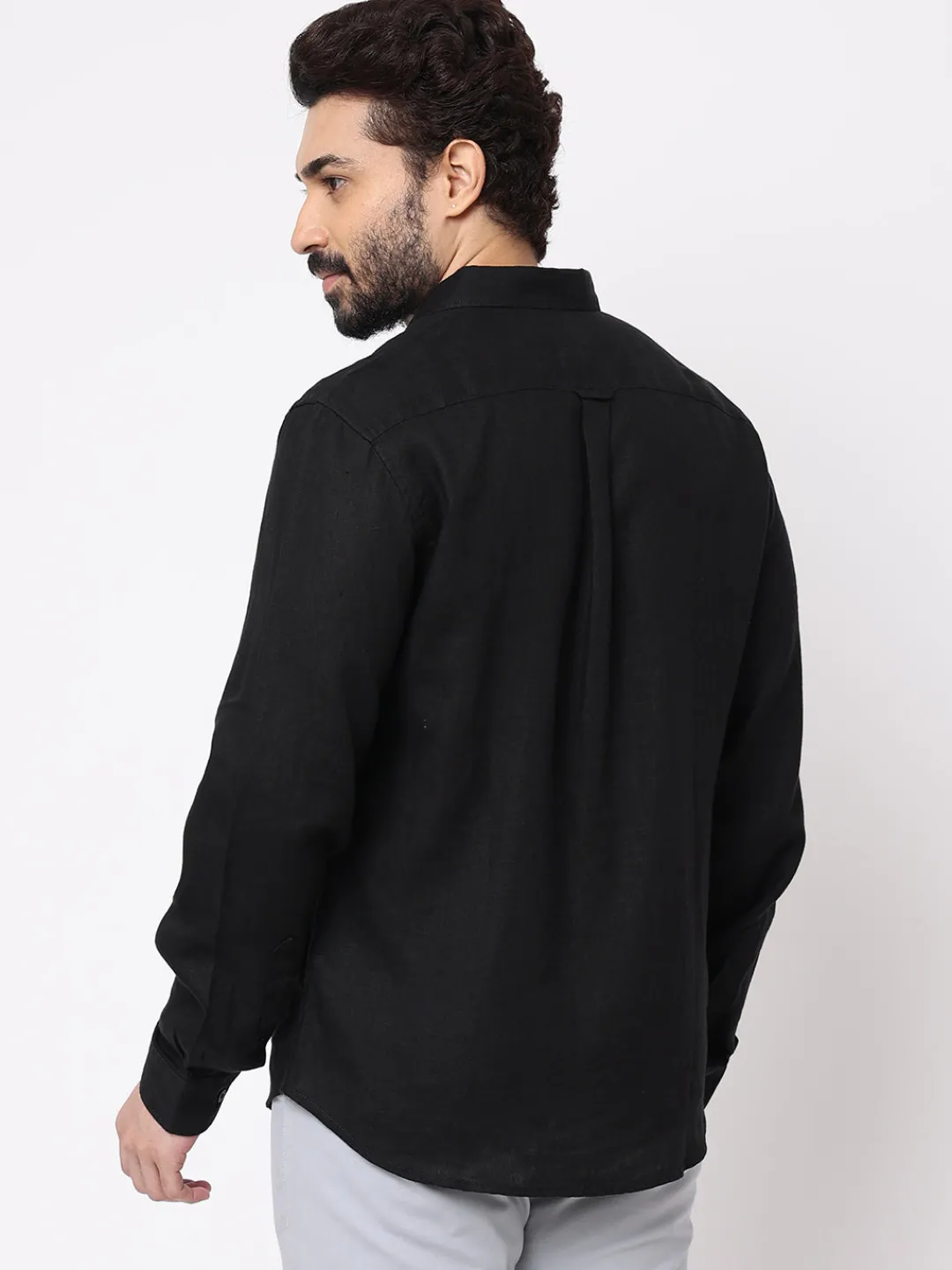 Women Cottonworld 100% Linen Shirts | 100% Linen Shirts^Men's 100% Linen Regular Fit Shirt