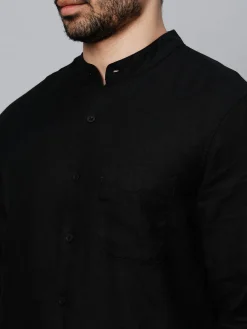 Women Cottonworld 100% Linen Shirts | 100% Linen Shirts^Men's 100% Linen Regular Fit Shirt