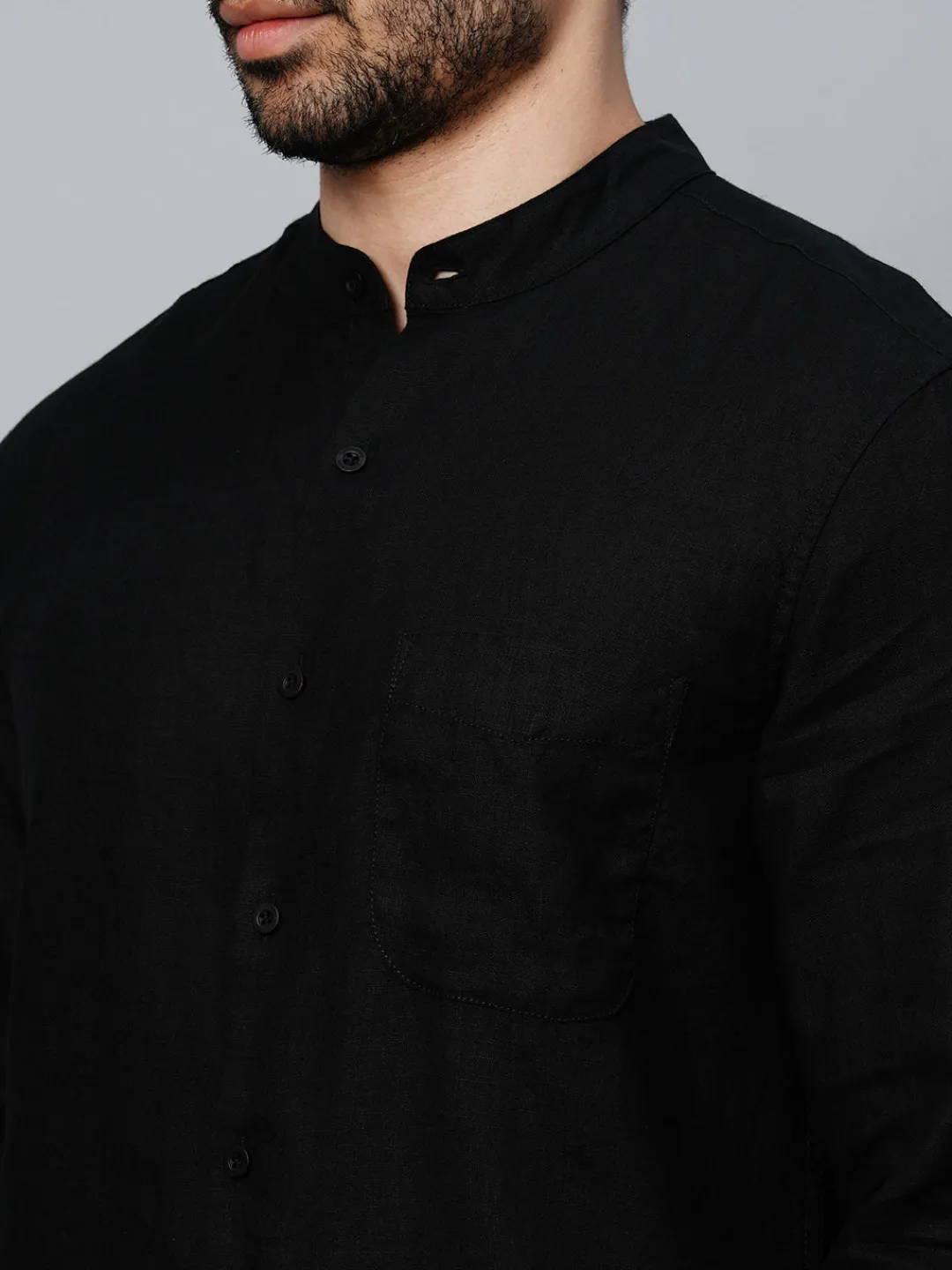 Women Cottonworld 100% Linen Shirts | 100% Linen Shirts^Men's 100% Linen Regular Fit Shirt