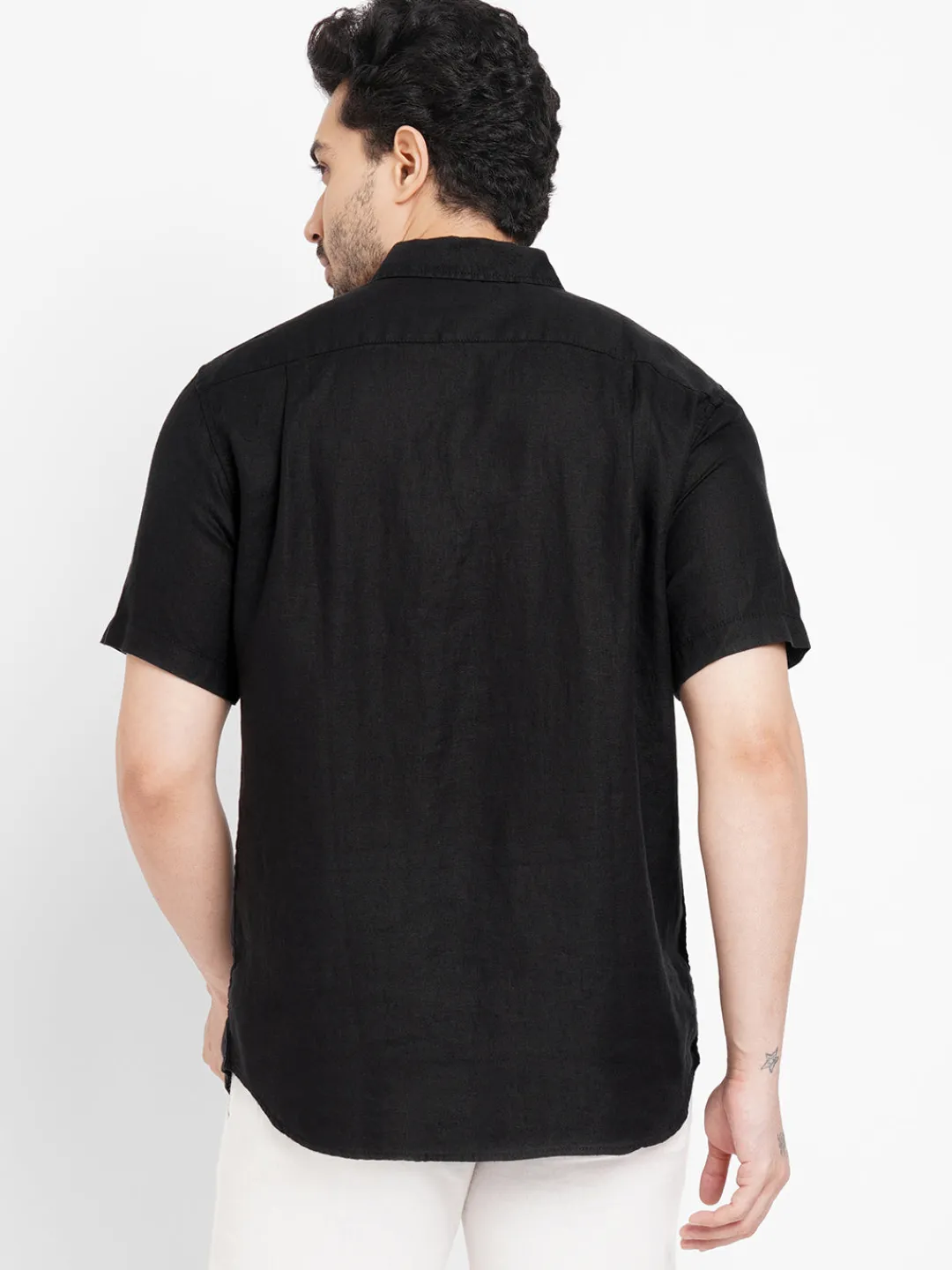 Women Cottonworld 100% Linen Shirts | 100% Linen Shirts^Men's 100% Linen Regular Fit Shirt