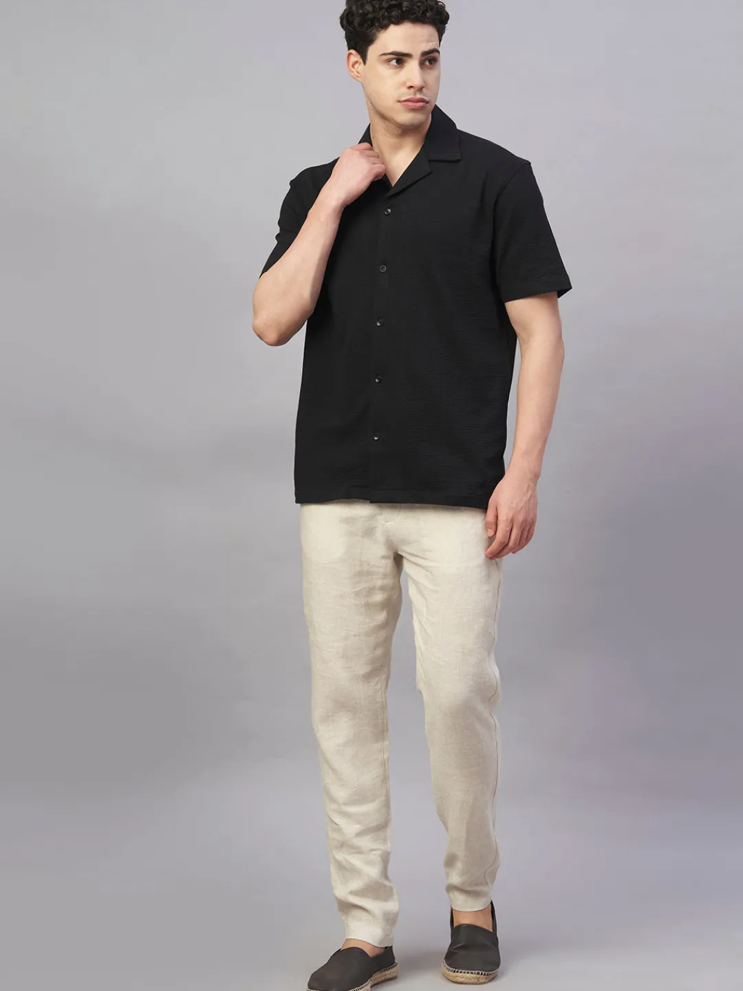 Cottonworld Regular Fit^Men's Cotton Elastane Regular Fit Tshirt