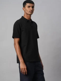 Cottonworld Regular Fit | Polo^Men's Cotton Elastane Regular Fit Tshirt