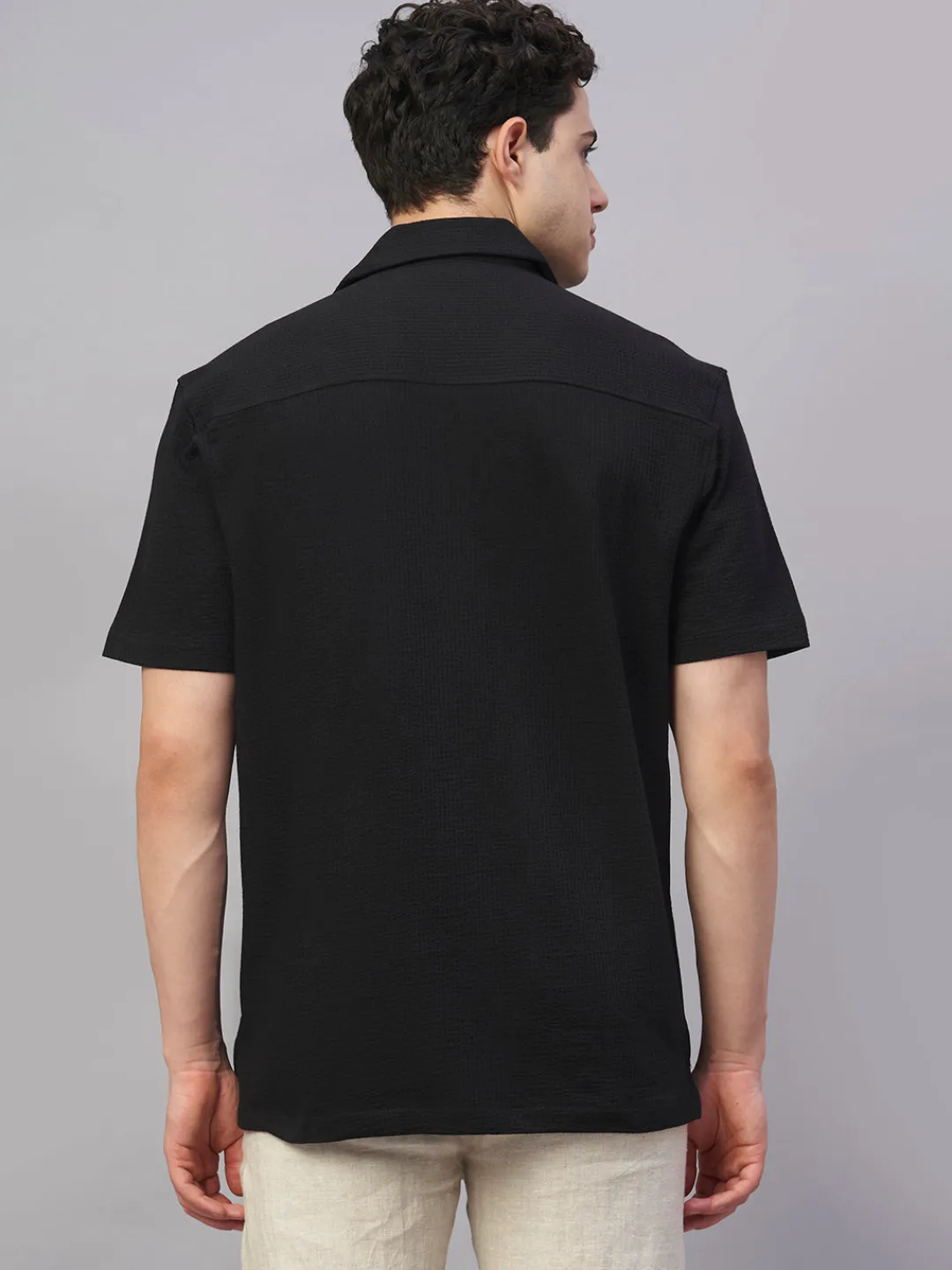 Cottonworld Regular Fit^Men's Cotton Elastane Regular Fit Tshirt