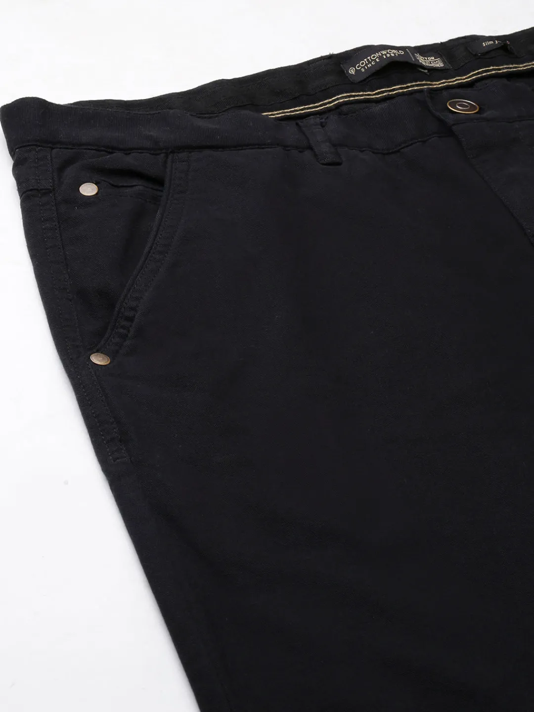 Cottonworld Slim Fit | Casual^Men's Cotton Lycra Slim Fit Pant