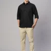 Women Cottonworld Solid | Solid^Men's Cotton Modal Loose Fit Shirt