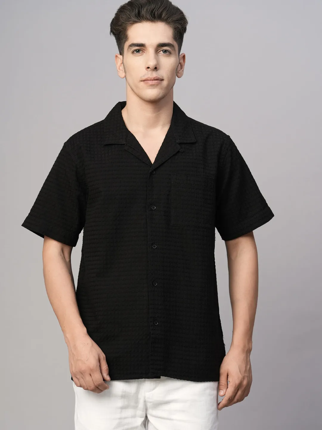 Women Cottonworld Solid | Solid^Men's Cotton Regular Fit Shirt