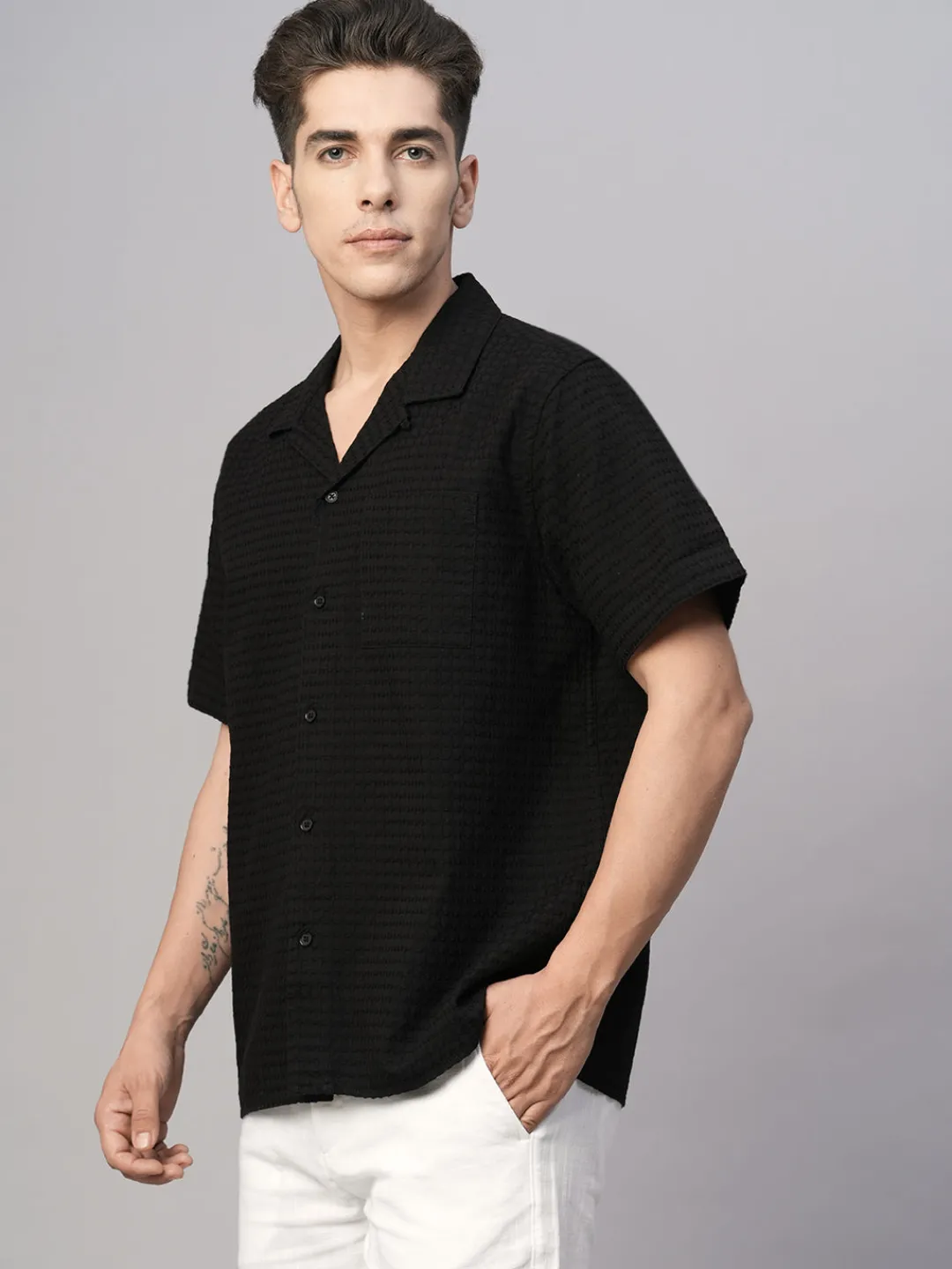 Women Cottonworld Solid | Solid^Men's Cotton Regular Fit Shirt