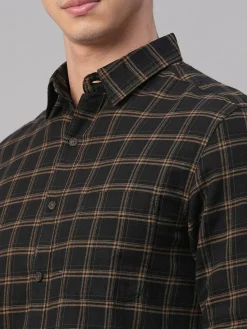 Women Cottonworld Checkered | Checkered^Men's Cotton Regular Fit Shirt