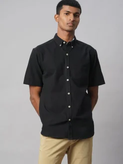 Women Cottonworld Solid | Solid^Men's Oxford 100% Cotton Regular Fit Shirt