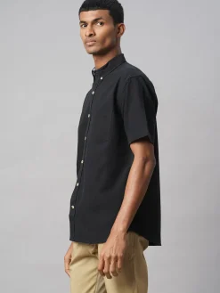 Women Cottonworld Solid | Solid^Men's Oxford 100% Cotton Regular Fit Shirt