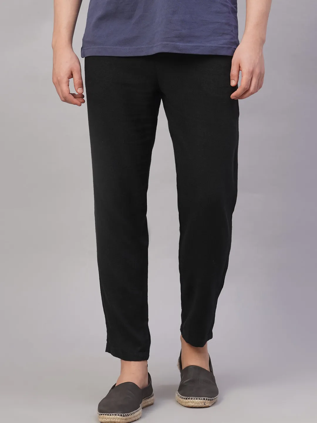 Cottonworld Pants | Pants^Men's Viscose Linen Regular Fit Pant