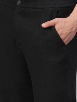 Cottonworld Pants | Pants^Men's Viscose Linen Regular Fit Pant