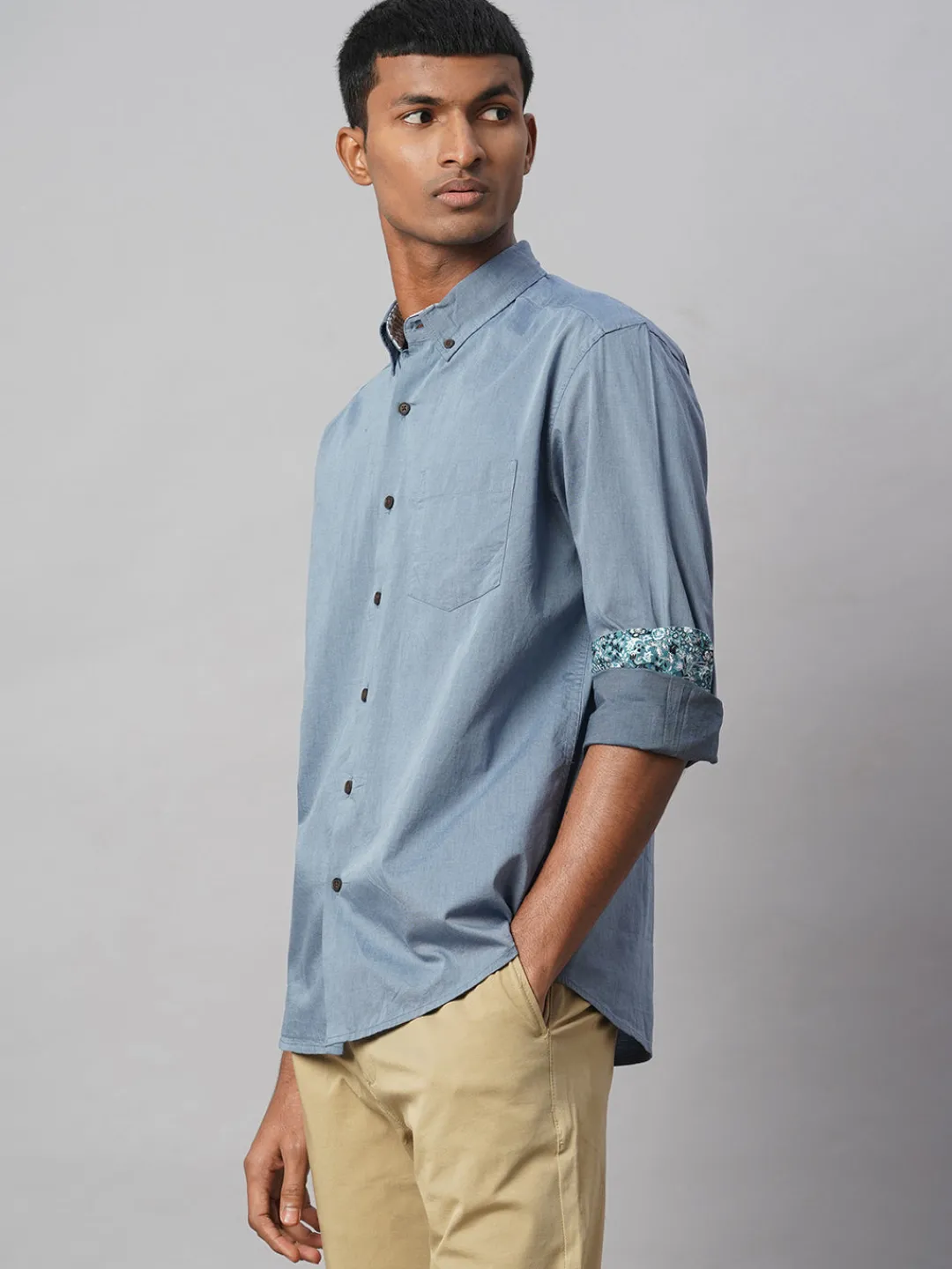 Women Cottonworld Solid | Solid^Men's 100% Cotton Regular Fit Shirt