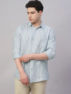 Women Cottonworld 100% Linen Shirts | 100% Linen Shirts^Men's 100% Linen Regular Fit Shirt