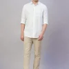 Women Cottonworld 100% Linen Shirts | 100% Linen Shirts^Men's 100% Linen Regular Fit Shirt