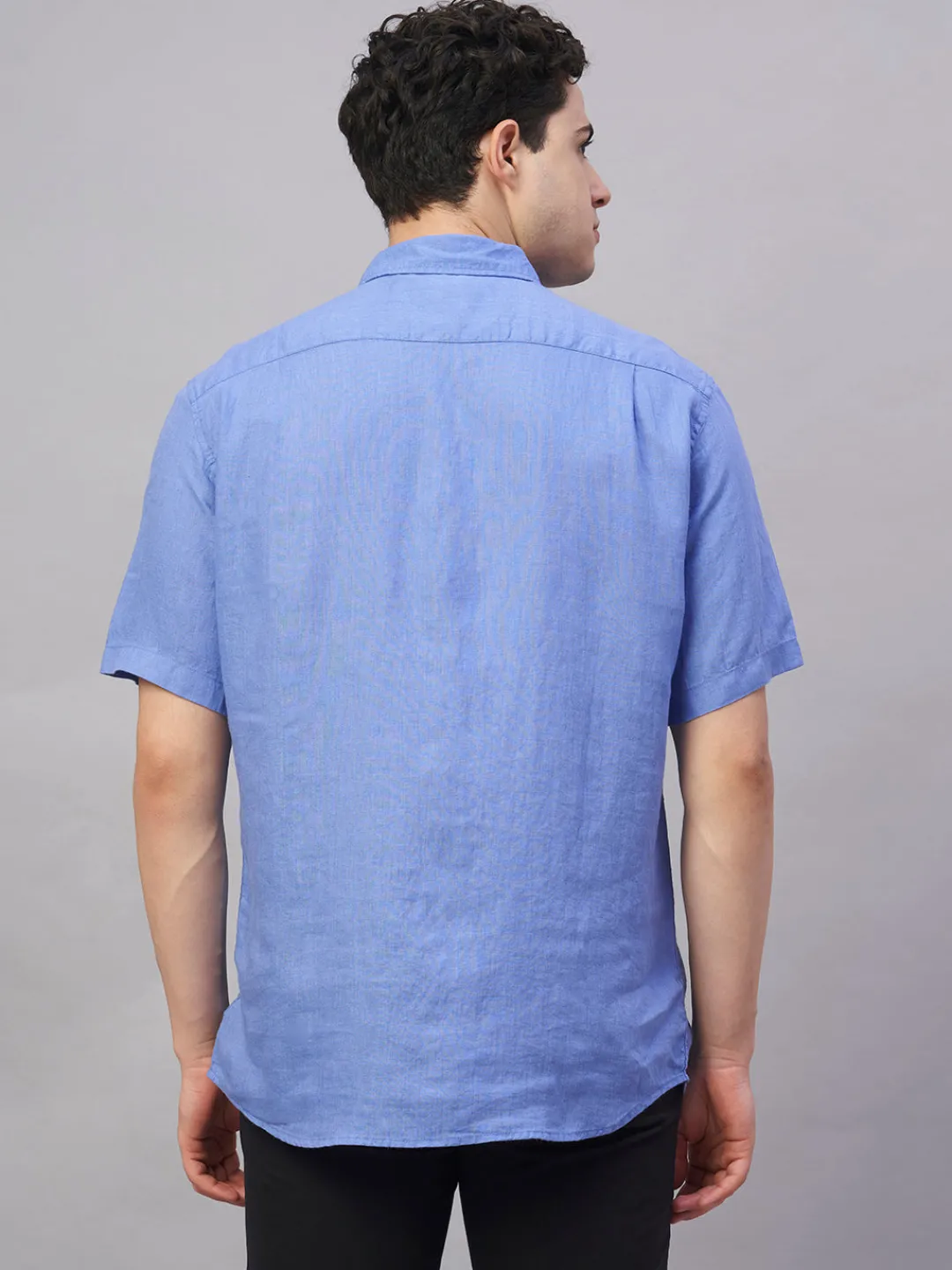 Women Cottonworld 100% Linen Shirts | 100% Linen Shirts^Men's 100% Linen Regular Fit Shirt