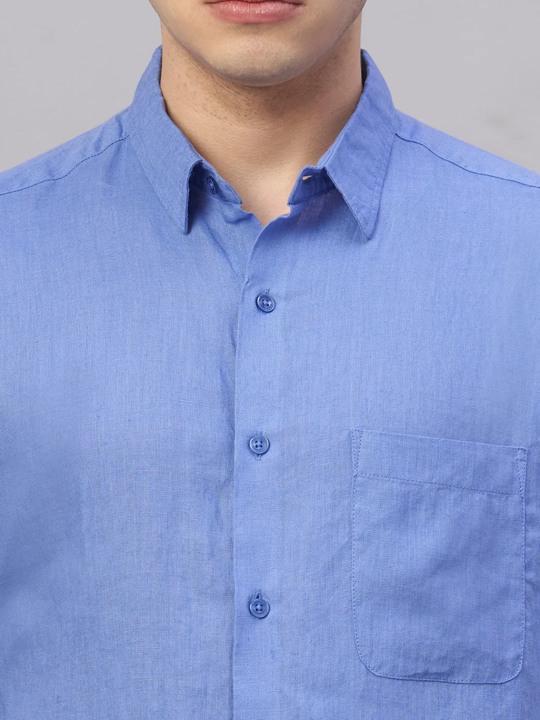 Women Cottonworld 100% Linen Shirts | 100% Linen Shirts^Men's 100% Linen Regular Fit Shirt