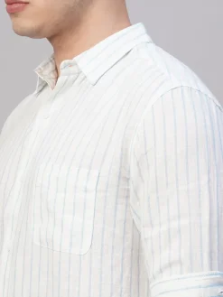 Women Cottonworld 100% Linen Shirts | 100% Linen Shirts^Men's 100% Linen Regular Fit Shirt