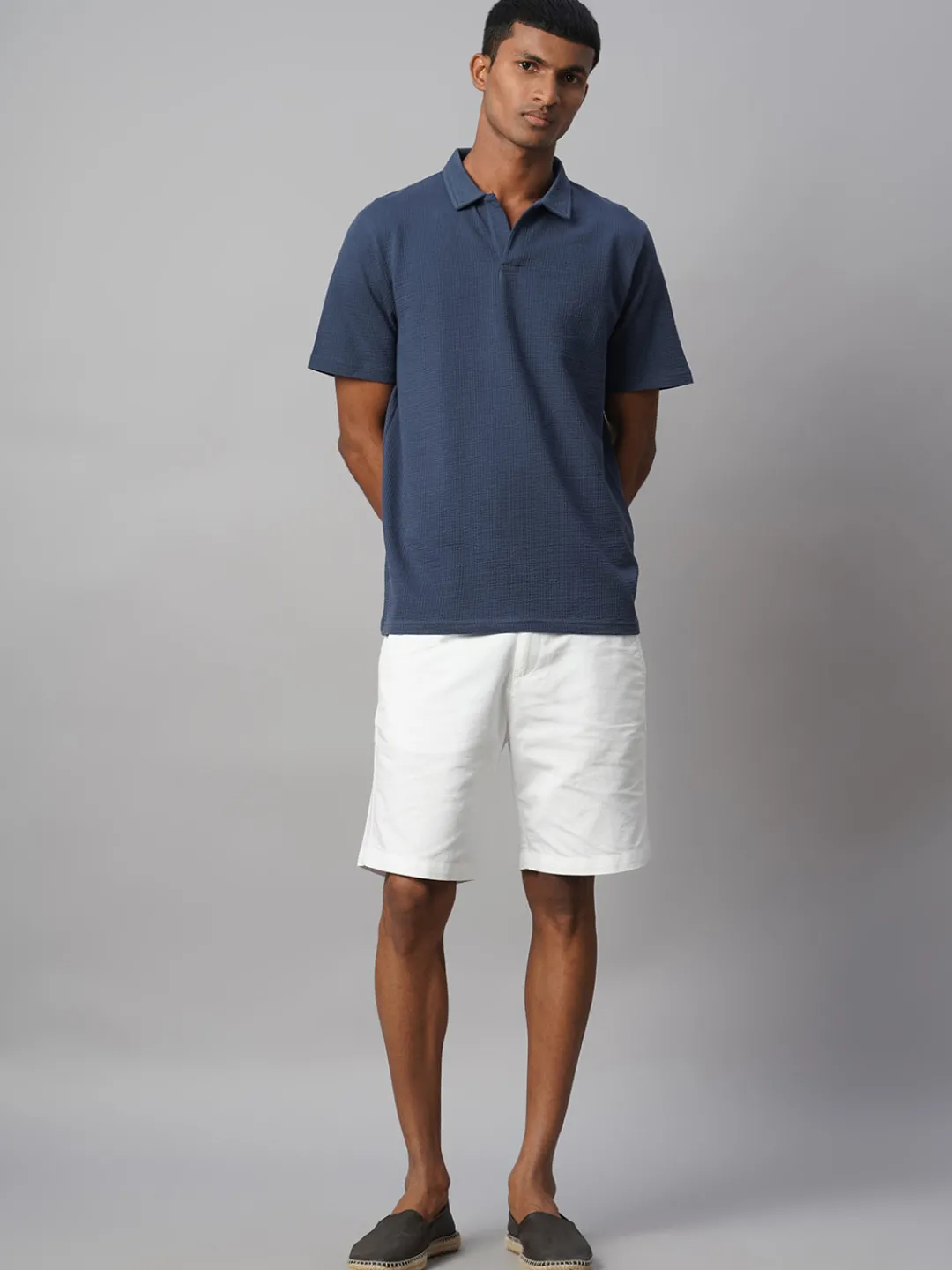 Cottonworld Regular Fit | Polo^Men's Cotton Elastane Regular Fit Tshirt
