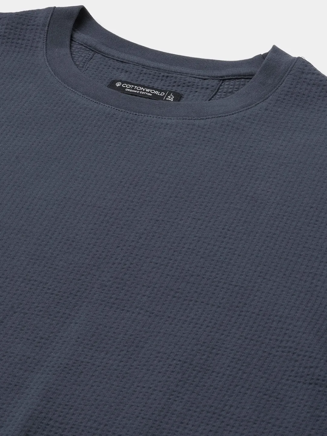 Cottonworld Regular Fit | Basic^Men's Cotton Elastane Regular Fit Tshirt