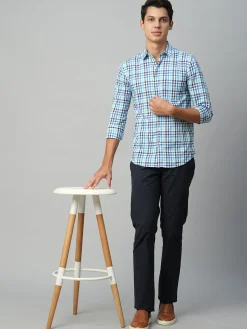 Women Cottonworld Checkered | Checkered^Men's Cotton Regular Fit Checked Shirt