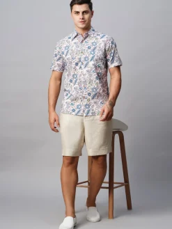 Women Cottonworld Print | Print^Men's Cotton Regular Fit Printed Shirt
