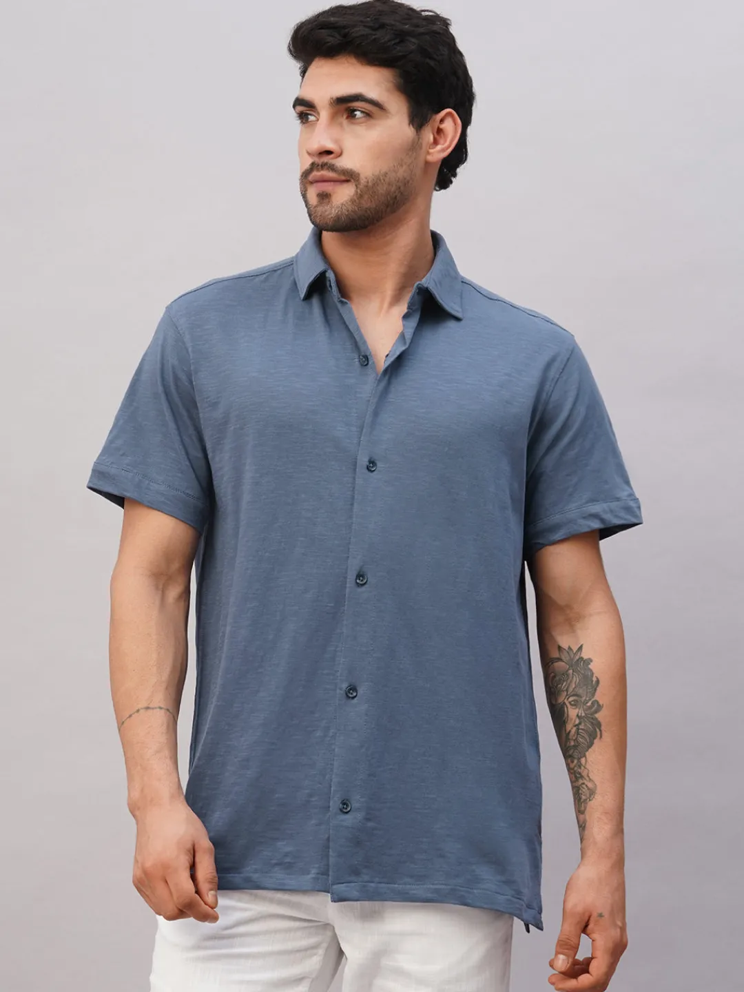 Cottonworld Regular Fit^Men's Cotton Regular Fit Tshirt