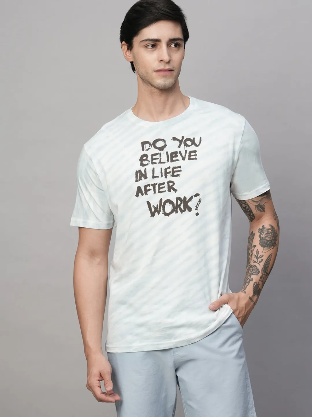 Cottonworld Regular Fit | Basic^Men's Cotton Regular Fit Tshirt
