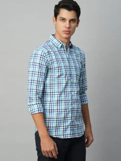 Women Cottonworld Checkered | Checkered^Men's Cotton Regular Fit Checked Shirt