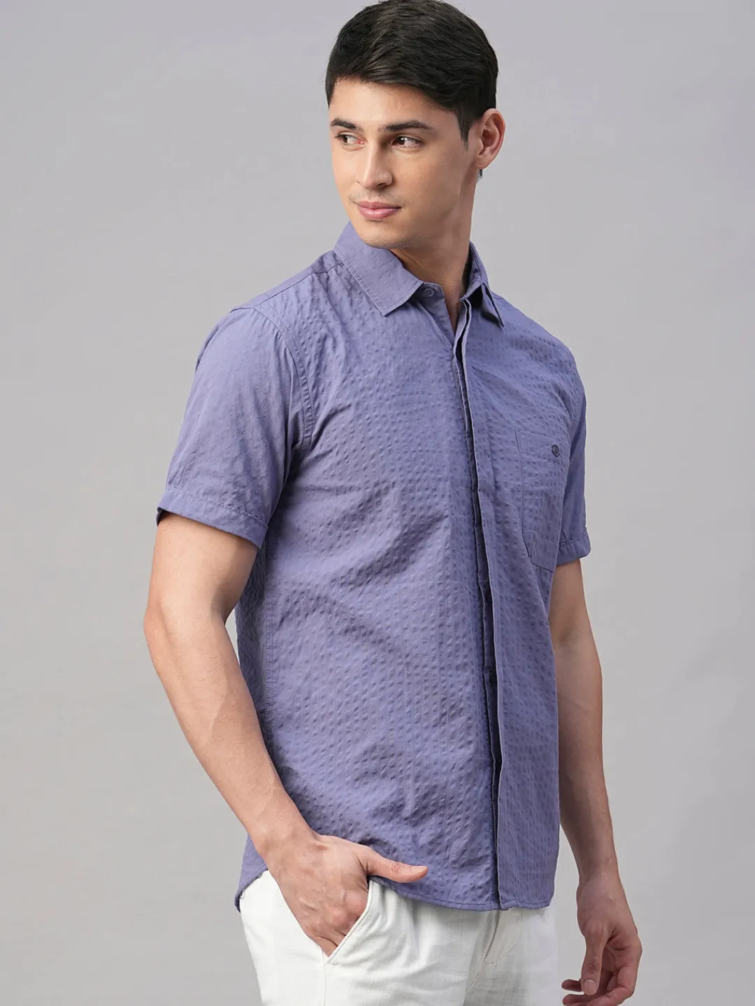 Women Cottonworld Solid | Solid^Men's Cotton Regular Fit Shirt