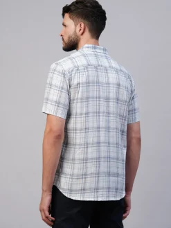 Women Cottonworld Checkered | Checkered^Men's Cotton Regular Fit Checked Shirt