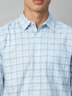 Women Cottonworld Checkered | Checkered^Men's Cotton Regular Fit Checked Shirt