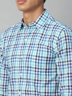 Women Cottonworld Checkered | Checkered^Men's Cotton Regular Fit Checked Shirt