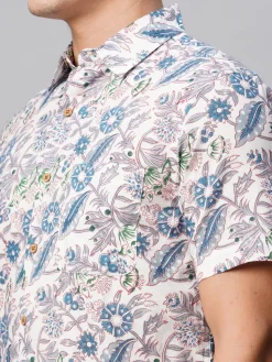 Women Cottonworld Print | Print^Men's Cotton Regular Fit Printed Shirt