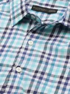 Women Cottonworld Checkered | Checkered^Men's Cotton Regular Fit Checked Shirt