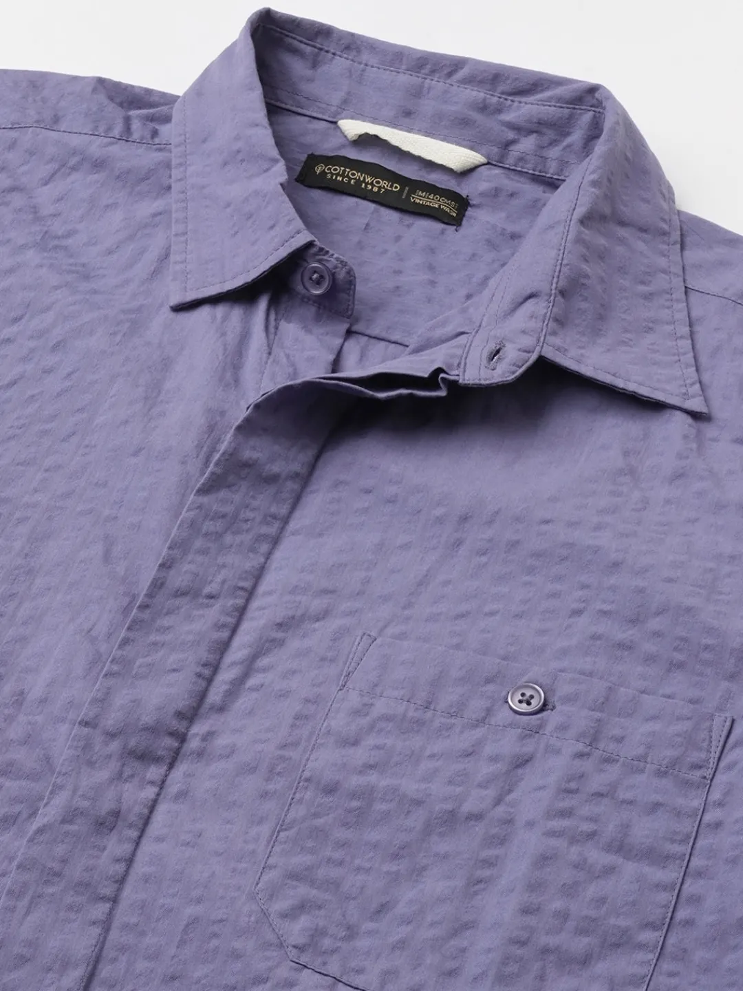 Women Cottonworld Solid | Solid^Men's Cotton Regular Fit Shirt