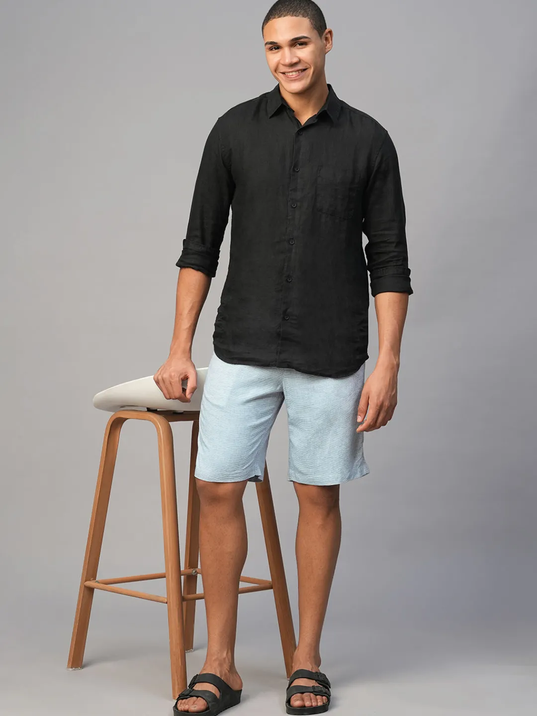 Cottonworld Clearance Mens Shorts^Men's Viscose Linen Regular Fit Shorts