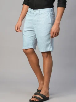 Cottonworld Clearance Mens Shorts^Men's Viscose Linen Regular Fit Shorts