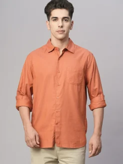 Women Cottonworld Solid | Solid^Men's Cotton Modal Loose Fit Shirt
