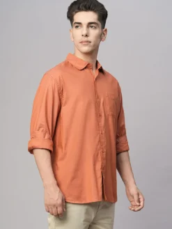 Women Cottonworld Solid | Solid^Men's Cotton Modal Loose Fit Shirt