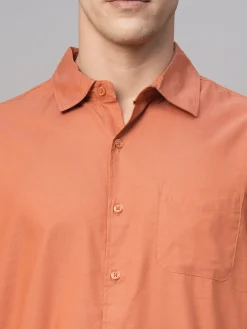 Women Cottonworld Solid | Solid^Men's Cotton Modal Loose Fit Shirt