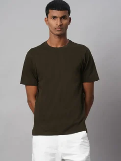 Cottonworld Basic | Round Neck^Men's 100% Cotton Regular Fit Tshirt