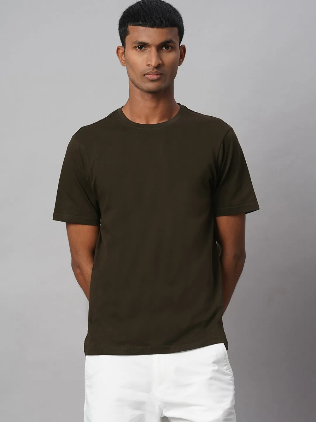 Cottonworld Basic | Round Neck^Men's 100% Cotton Regular Fit Tshirt